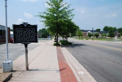 Jefferson Davis's Flight Marker<br>Looking South Along South Congress Street image. Click for full size.