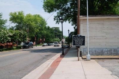 Bratton House Site Marker<br>Looking North Along South Congress Street image. Click for full size.