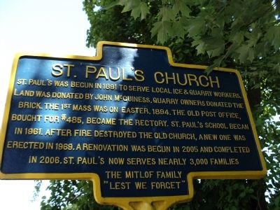 St. Pauls Church Marker image. Click for full size.
