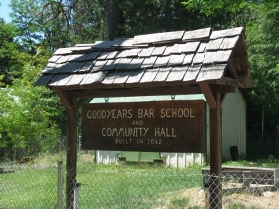 Goodyears Bar School and Community Hall image. Click for full size.