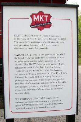 KATY Caboose #127 Marker image. Click for full size.