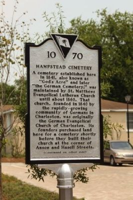 Hampstead Cemetery Marker image. Click for full size.