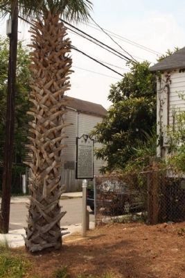 Hampstead Cemetery Marker, Reid Street in background image. Click for full size.