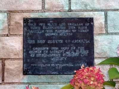 Replica of The Statue of Liberty Marker. Click for full size. Replica of The Statue of Liberty Marker image. Click for full size.