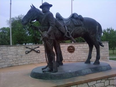 Buffalo Soldier Memorial sculpture image. Click for full size.