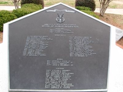 Tablet listing the Medal of Honor recipients image. Click for full size.