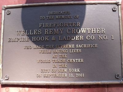 Additional Plaque on Upper Nyack Firehouse image. Click for full size.