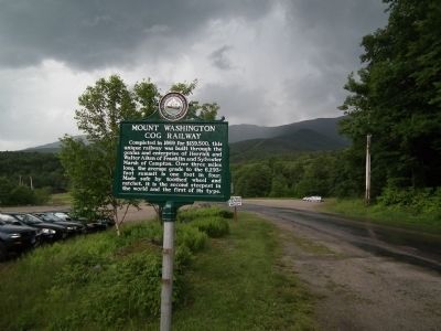 Mount Washington Cog Railway Marker image. Click for full size.