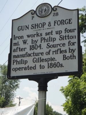 Gun Shop & Forge Marker image. Click for full size.