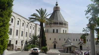 Basilica of the Annunciation - view from the north image. Click for full size.