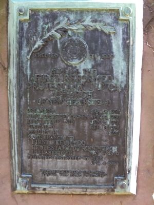Site of the First Reformed Protestant Dutch Church of New Hempstead Marker image. Click for full size.