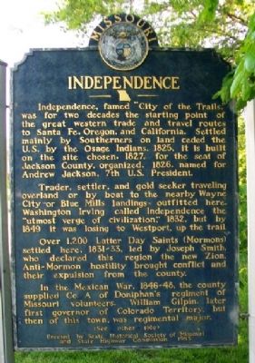 Independence Marker (Side A). Click for full size. Independence Marker (Side A) image. Click for full size.