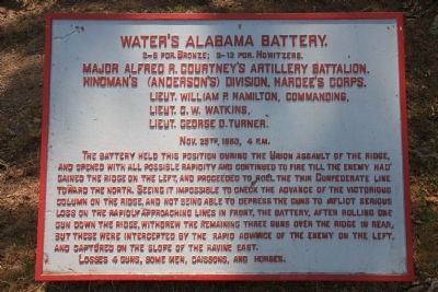 Water's Alabama Battery. Marker image. Click for full size.