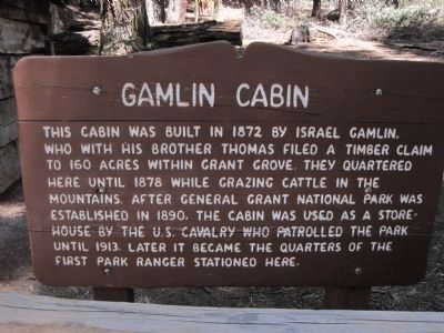 Gamlin Cabin Marker image. Click for full size.