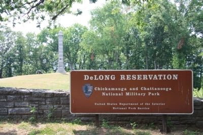 DeLong Reservation Sign image. Click for full size.