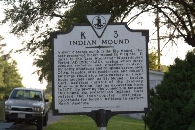 Indian Mound Marker image. Click for full size.