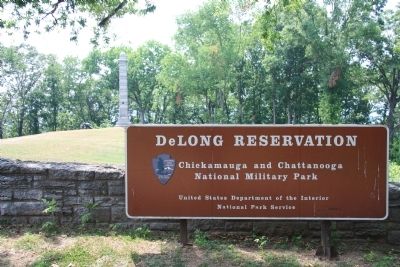 DeLong Reservation Sign image. Click for full size.