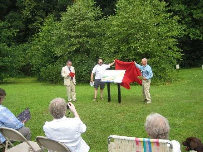 Unveiling of the marker, July 8, 2011 image. Click for full size.
