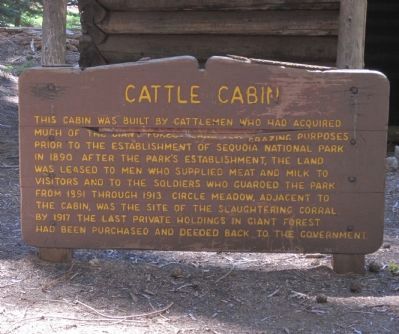 Cattle Cabin Marker. Click for full size. Cattle Cabin Marker image. Click for full size.