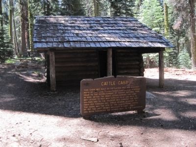Cattle Cabin and Marker. Click for full size. Cattle Cabin and Marker image. Click for full size.