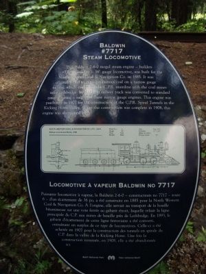 Baldwin #7717 Steam Locomotive Marker image. Click for full size.