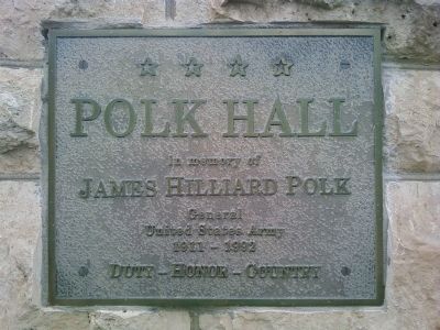 Polk Hall Marker image. Click for full size.