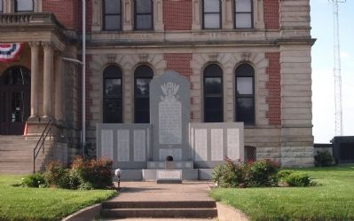Full View - - Wabash County (Indiana) Honor Rolls Marker image. Click for full size.