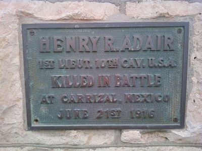 Henry R. Adair Marker image. Click for full size.