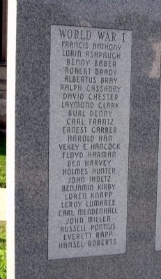 Left First Panel - - Wabash County (Indiana) Honor Rolls Marker image. Click for full size.