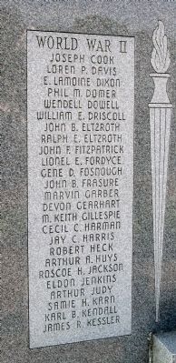 Left Third Panel - - Wabash County (Indiana) Honor Rolls Marker image. Click for full size.