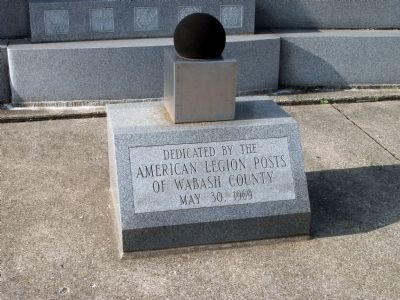Dedication by Wabash County - - American Legion Posts image. Click for full size.