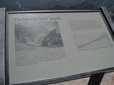 Middle Fork Canyon Marker image. Click for full size.