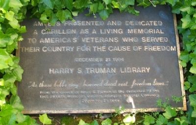 Truman Library Veterans Memorial Marker image. Click for full size.
