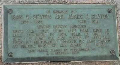 Isam W. Seaton (1823-1903) and James H. Seaton (1828-1913) Marker. Click for full size. Isam W. Seaton (1823-1903) and James H. Seaton (1828-1913) Marker image. Click for full size.