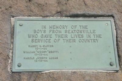Boys from Seatonville Plaque. Click for full size. Boys from Seatonville Plaque image. Click for full size.