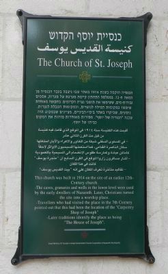 The Church of St. Joseph Marker image. Click for full size.