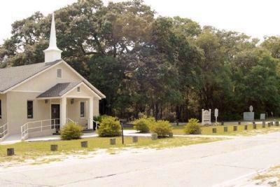 St. James Baptist Church and Marker, at Dillon Road and Beach City Road. Click for full size. St. James Baptist Church and Marker, at Dillon Road and Beach City Road image. Click for full size.