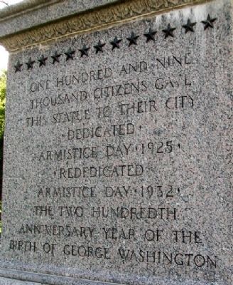 Washington Park Statue Dedication image. Click for full size.