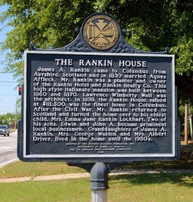 The Rankin House Marker, Side 1 image. Click for full size.