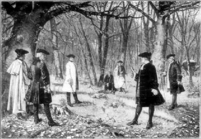 Alexander Hamilton dueling with Aaron Burr image. Click for full size.