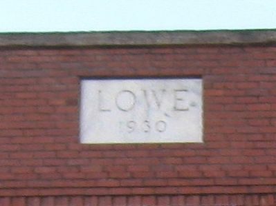 Lowe Building Capstone. Click for full size. Lowe Building Capstone image. Click for full size.
