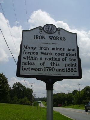 Iron Works Marker image. Click for full size.