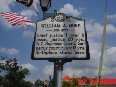William A. Hoke Marker image. Click for full size.