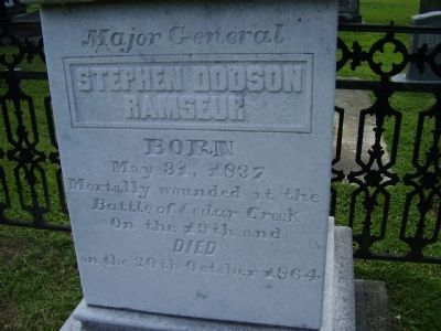 Grave Marker of Stephen D. Ramseur image. Click for full size.