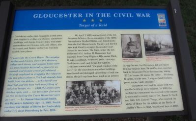 Gloucester in the Civil War Marker. Click for full size. Gloucester in the Civil War Marker image. Click for full size.