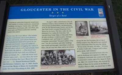 Gloucester in the Civil War Marker image. Click for full size.