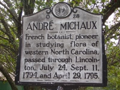 Andre Michaux Marker. Click for full size. Andre Michaux Marker image. Click for full size.