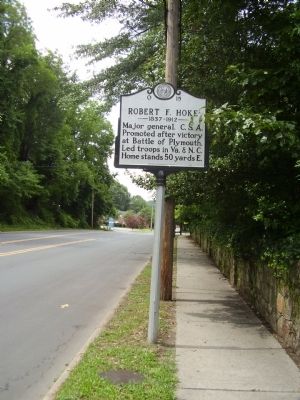 Robert F. Hoke Marker. Click for full size. Robert F. Hoke Marker image. Click for full size.
