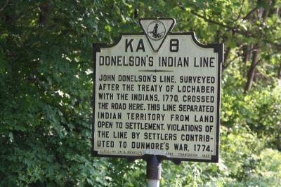 Donelson’s Indian Line Marker image. Click for full size.