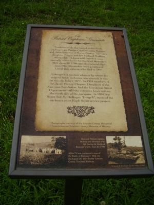 The Patriot Captains' Gravesite Marker image. Click for full size.